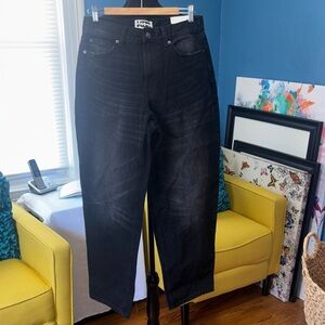 Woman’s  Black Relaxed Fit Jeans - KBB size 8